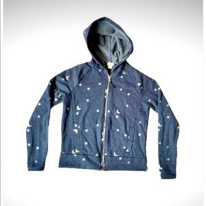 Girl’s 14 | Crew Cuts | Zip-up Hoodie Sweatshirt Shining Stars and Moons